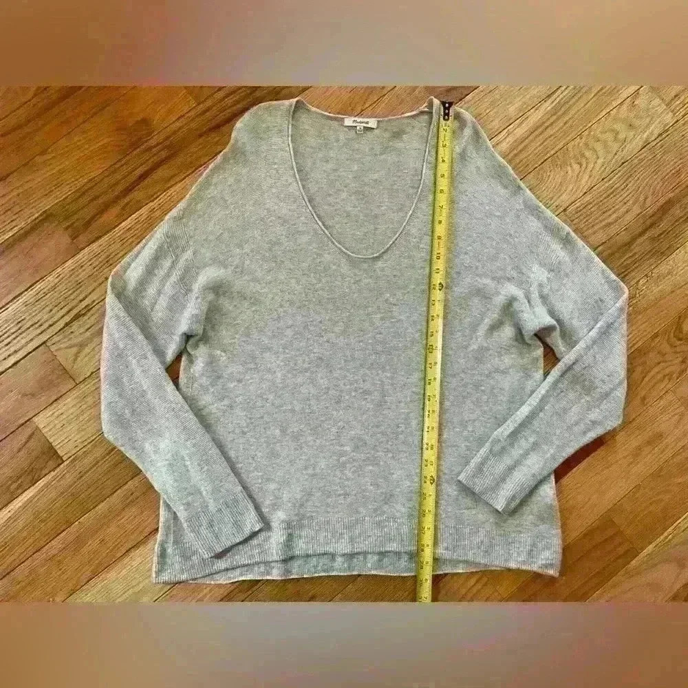 Madewell Kimball Pullover Knit Sweater Wool Alpaca Blend Women’s Size 2XL Gray - Picture 8 of 10